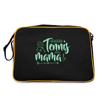 Tennis Vintage Rétro Joueur de Tennis Sport Hobby - Sac Retro - noir/or - Dos