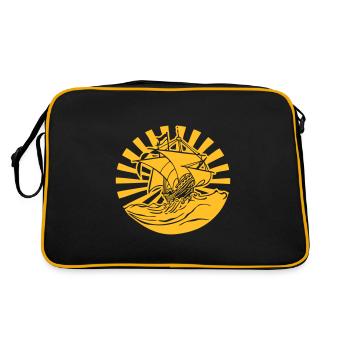 Navires noirs - Sac Retro - noir/or - Dos