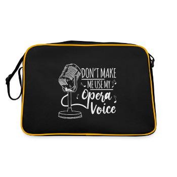 Chanteur d’opéra Chanteuse chanteuse Chanteuse Cadeau - Sac Retro - noir/or - Dos