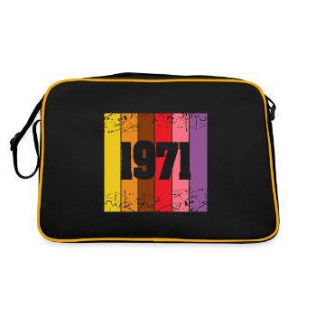 1971 - Retro Tasche - Schwarz/Gold - Hinten