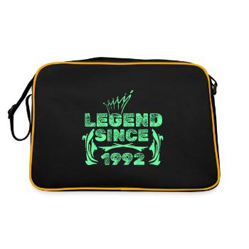 Geschenkidee 1992 - Retro Tasche - Schwarz/Gold - Hinten
