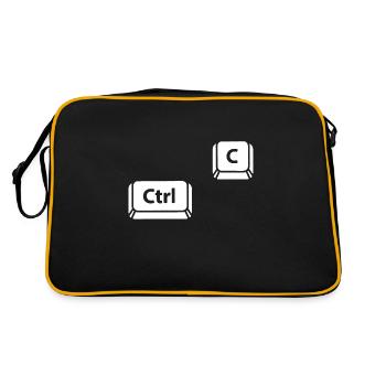 Ctrl C - Retro Bag - black/gold - Back