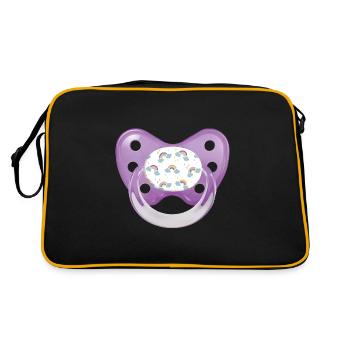 Masque sucette - Sac Retro - noir/or - Dos