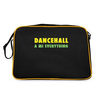 Dancehall a mi everything - Retro Tasche - Schwarz/Gold - Hinten