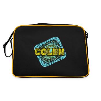 Cadeau pour Collin - Sac Retro - noir/or - Dos