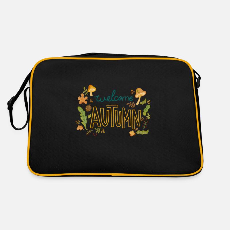 Willkommen im Herbst Retro Tasche