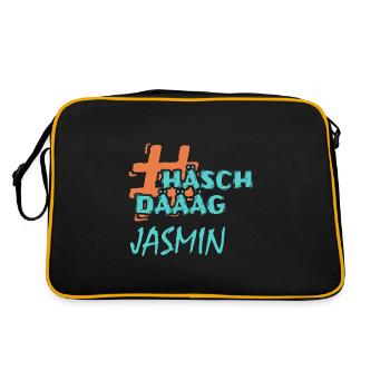Hashtag Jasmin - Sac Retro - noir/or - Dos