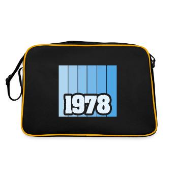 Né en 1978 - Sac Retro - noir/or - Dos