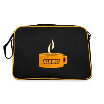 Cafe Albert - Retro Bag - black/gold - Back