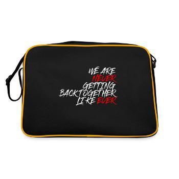Nous ne reviendrons jamais ensemble comme jamais Dire - Sac Retro - noir/or - Dos