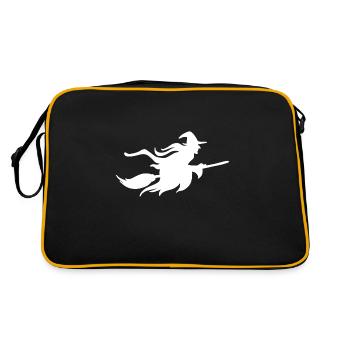 Hexe - Retro Tasche - Schwarz/Gold - Hinten