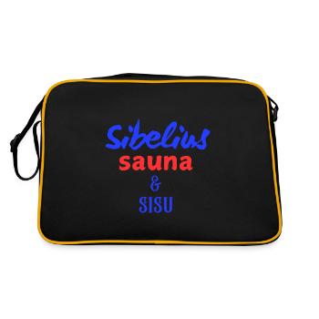 Sibelius, sauna et sisu - Sac Retro - noir/or - Dos