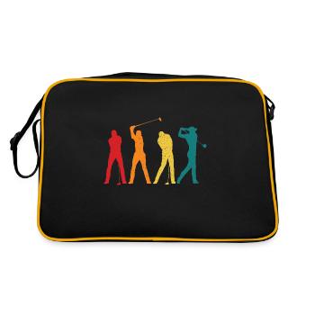 Golf Queen Cadeau Golf Clubs Sports Femme Femmes - Sac Retro - noir/or - Dos