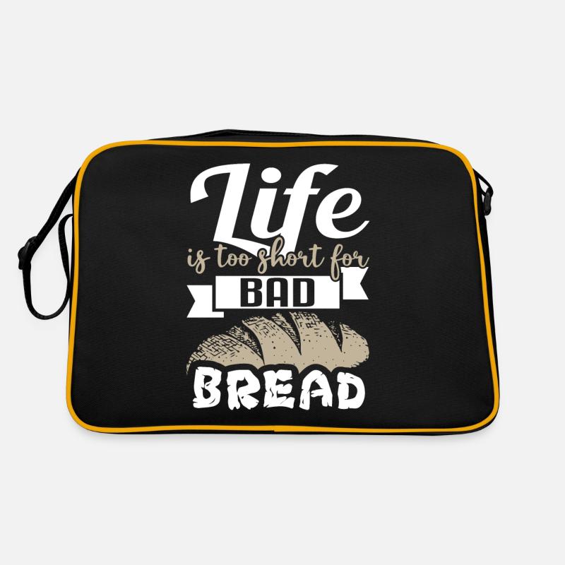 Life Is Too Short For Bad Bread - Bakery Bakery Retro Bag