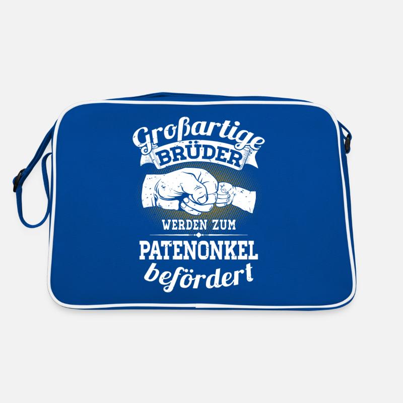 Großartige Brüder werden zum Patenonkel befördert Retro Tasche