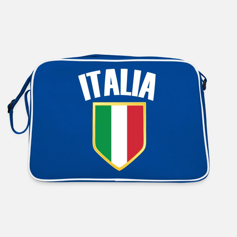 Italia Crest Italy Flag Retro Bag