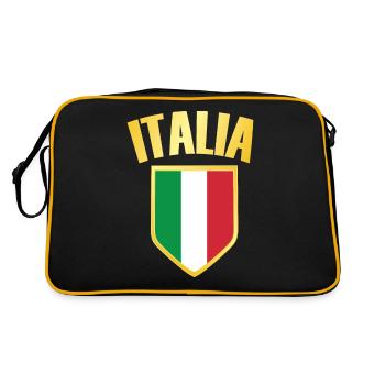 Italia - Drapeau de l’Italie - Sac Retro - noir/or - Dos
