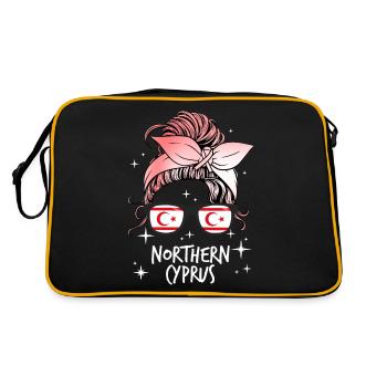 Nordzypern - Retro Tasche - Schwarz/Gold - Hinten