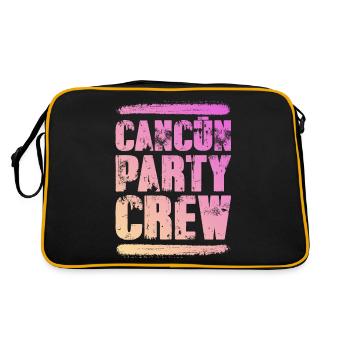 Cancun Party Crew Coloré - Sac Retro - noir/or - Dos