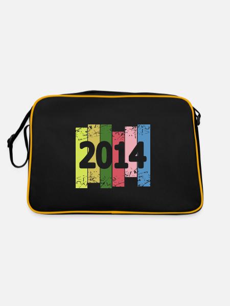 Witzig 2014 - Retro Tasche - Schwarz/Gold - Hinten