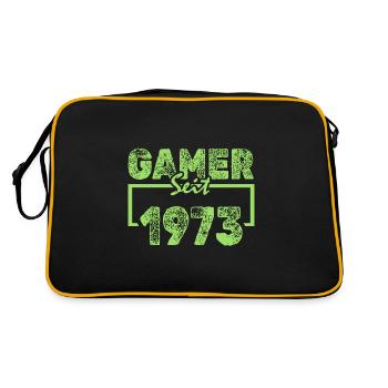 Freak 1973 - Retro Tasche - Schwarz/Gold - Hinten