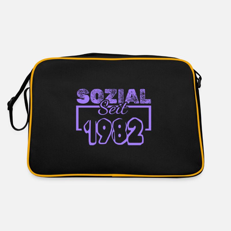 Sozialarbeiter 1982 Retro Tasche