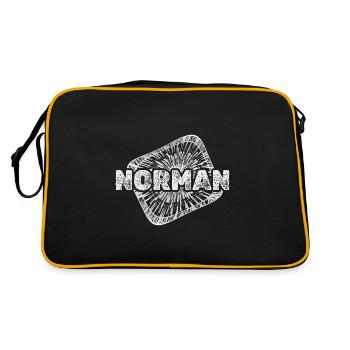 Cadeau pour Norman - Sac Retro - noir/or - Dos