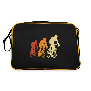 bike bike bike bikes cycling club - Retro Bag - black/gold - Back