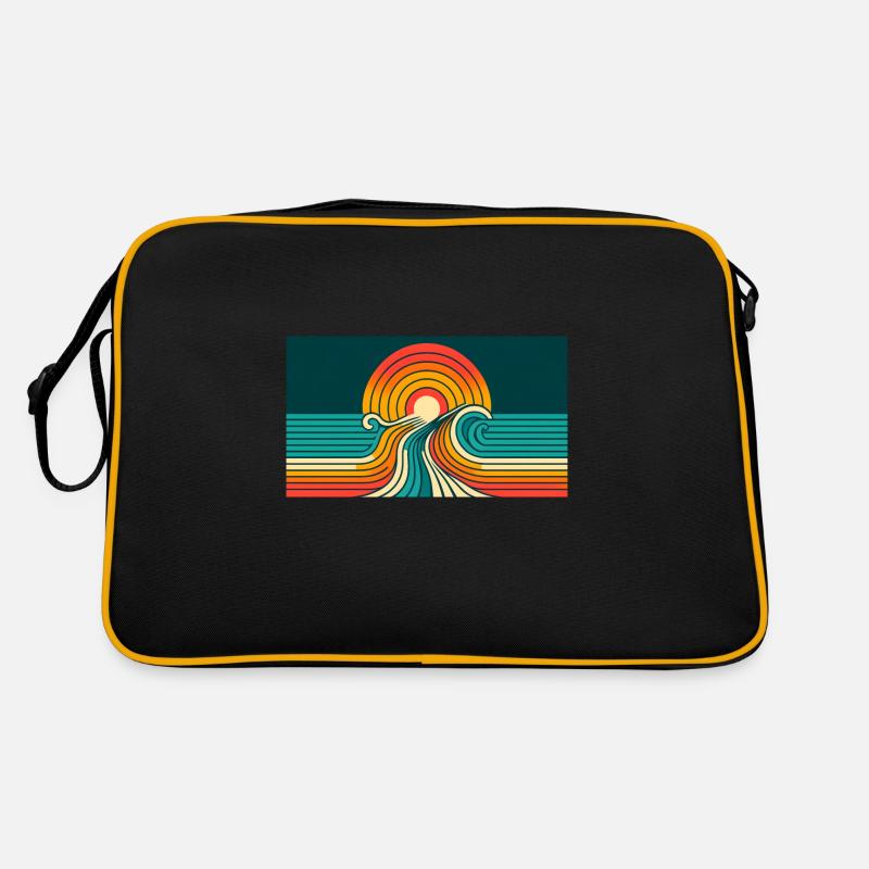 Coucher de soleil rétro 3 Sac Retro
