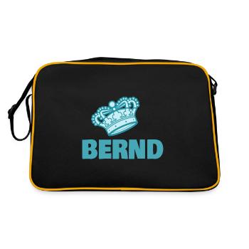 Prénom Bernd - Sac Retro - noir/or - Dos