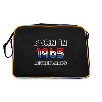 Netherlands 1965 - Retro Tasche - Schwarz/Gold - Hinten