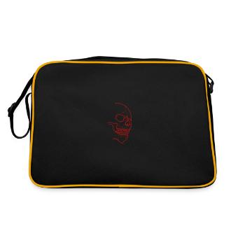 Red skull - Retro Bag - black/gold - Back