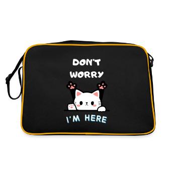 dont worry I am here - Retro Bag - black/gold - Back