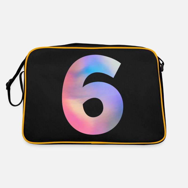 Numéro 7 coloré Sac Retro