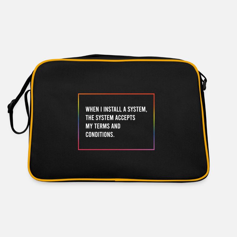 Wenn ich ein System installiere... Retro Tasche
