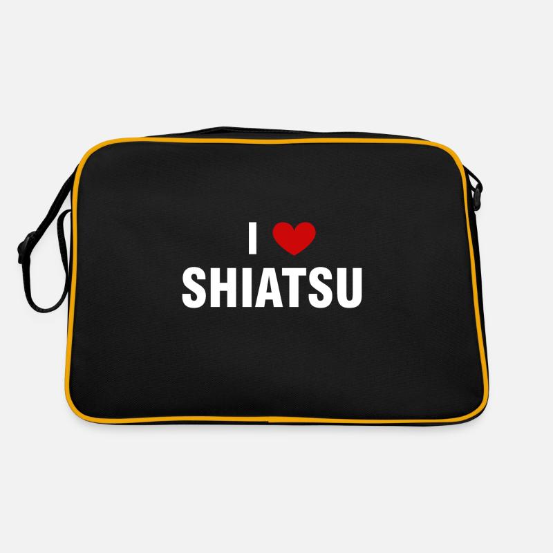 ICH LIEBE SHIATSU Retro Tasche