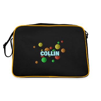 Birthday Collin - Retro Bag - black/gold - Back