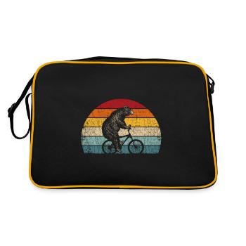Bicycle Bear BMX Retro Sun Vintage - Retro Bag - black/gold - Back