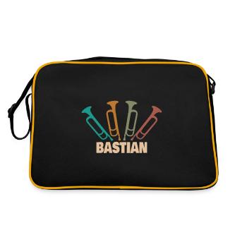 Instrument à vent Bastian - Sac Retro - noir/or - Dos