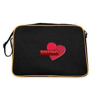 Heart Bruno - Retro Bag - black/gold - Back