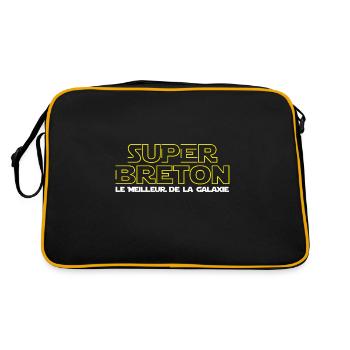 Super Breton - Sac Retro - noir/or - Dos