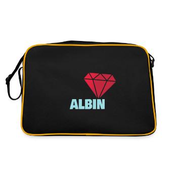 Diamant Albin - Retro Bag - black/gold - Back