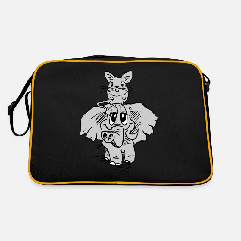 éléphant et souris Sac Retro