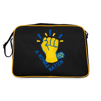 Ukraine - Retro Bag - black/gold - Back
