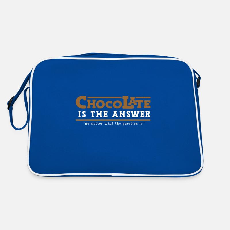 Chocolate Is The Answer Retro Bag
