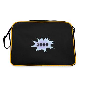 Speech bubble 2000 - Retro Bag - black/gold - Back