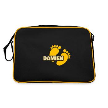 Empreinte Damien - Sac Retro - noir/or - Dos