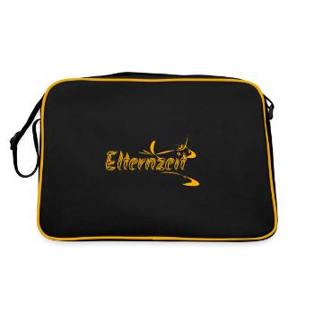 Idée cadeau congé parental - Sac Retro - noir/or - Dos