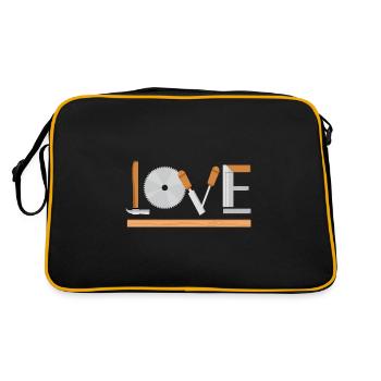 Outils de travail du bois Love Design pour - Sac Retro - noir/or - Dos