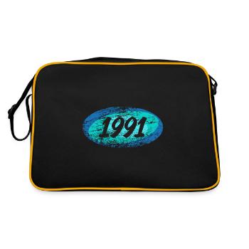Années 91 - Sac Retro - noir/or - Dos